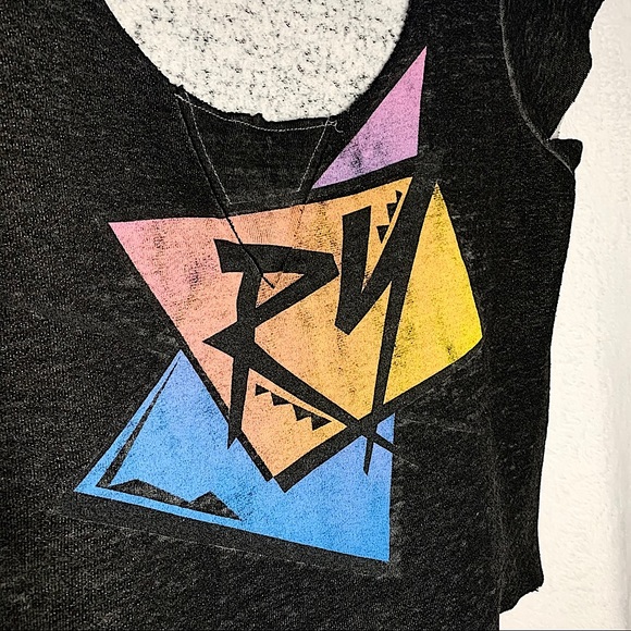 Rebel Yell Sweatshirt Graphic Dark Gray 90’s Retro Crop Small Sale - Picture 3 of 7